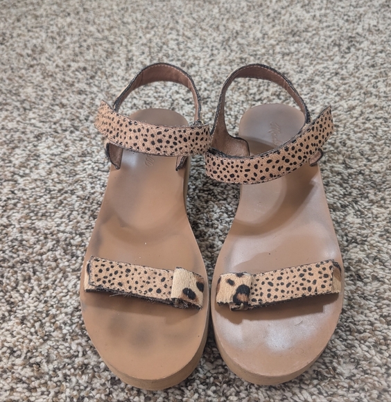Madewell Maggie Cloudfoam Wedge Sandal in Spot Mix Calf - Picture 3 of 12